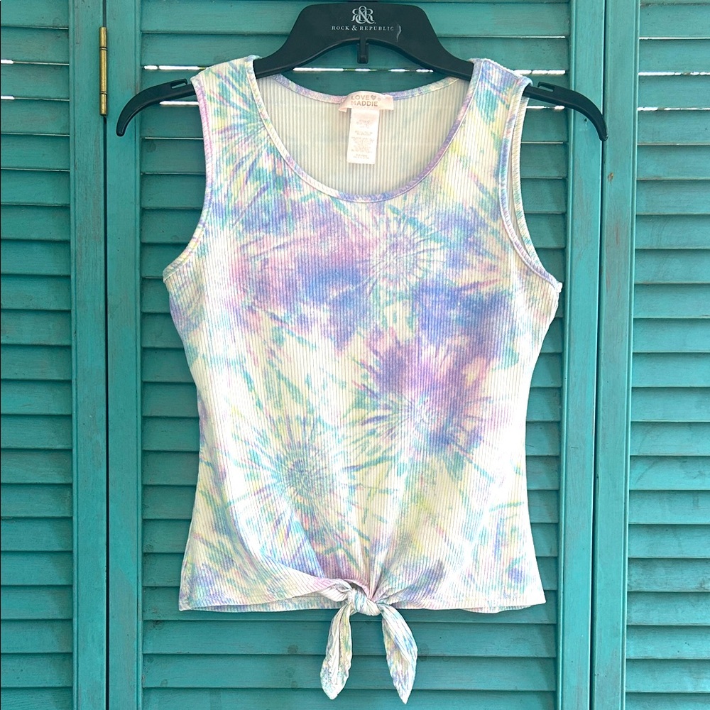 Pastel Tie-Dye Sleeveless Kids Top